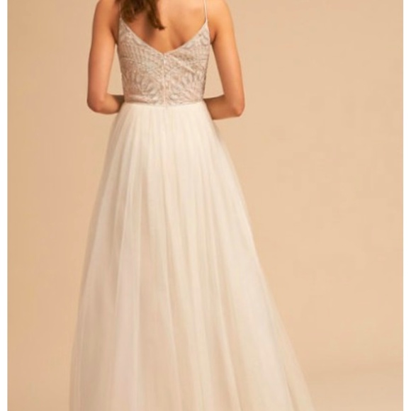 BHLDN Violetta by Adrianna Papell Beaded Gown | White | Size 2 | NWT - Picture 2 of 13